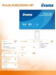 IIYAMA Monitor 22 cale XUB2293HSU-W7 IPS, 100Hz, Pivot, HAS(150mm), 300cd,   BIAŁY