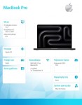 Apple MacBook Pro 14.2 cala: M5 10C/10C, 16GB, 1TB SSD - Gwiezdna czerń