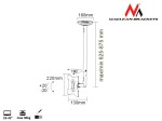 Maclean Uchwyt do telewizora sufitowy 23-42" 50 - 85 cm 30kg MC-504A B czarny TV
