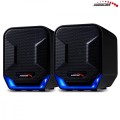 Audiocore Głośniki komputerowe 6W USB AC865B Czarno-niebieskie