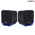 Audiocore Głośniki komputerowe 6W USB AC865B Czarno-niebieskie