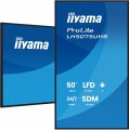 IIYAMA Monitor 50 cali LH5075UHS-B2AG,24/7,VA,ANDROID.11,4K,500cd,3xHDMI,DP, RJ45,2x10W,2xUSB,WiFi,4/32GB,24/7,A311D2, full daisy chain,