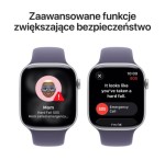 Apple Watch Series 11 GPS+Cellular koperta 46 mm z aluminium w kolorze srebrnym, pasek sportowy w kolorze mlecznego fioletu - rozmiar S/M