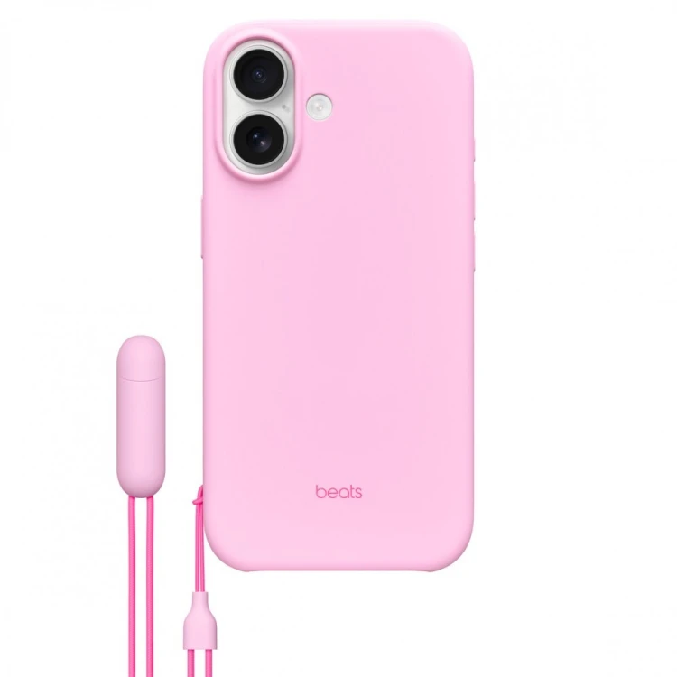 Apple Etui z podpórką Beats Kickstand zgodne z MagSafe i panelem Sterowanie aparatem do iPhonea 17 - opalowy różowy
