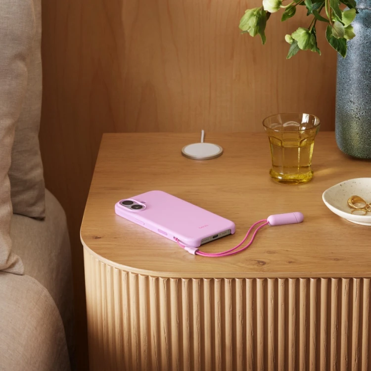 Apple Etui z podpórką Beats Kickstand zgodne z MagSafe i panelem Sterowanie aparatem do iPhonea 17 - opalowy różowy