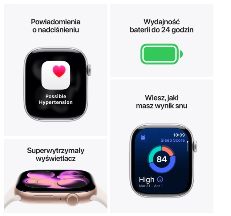 Apple Watch Series 11 GPS + Cellular koperta 46 mm z tytanu w kolorze łupku, bransoleta mediolańska w kolorze łupku S/M
