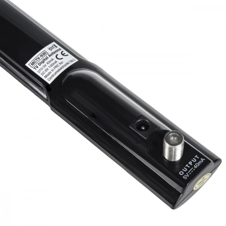 Maclean Antena TV DVB-T/T2 H.265 HEVC tubowa filtr LTE MCTV-930 czarna