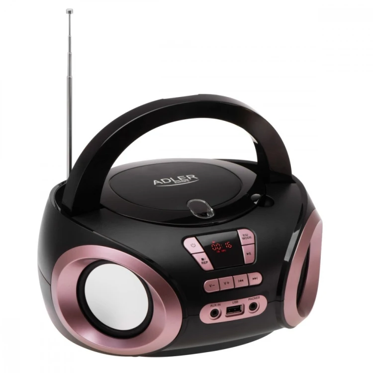 Adler Radio Boombox CD MP3 AD1181 czarno-miedziany