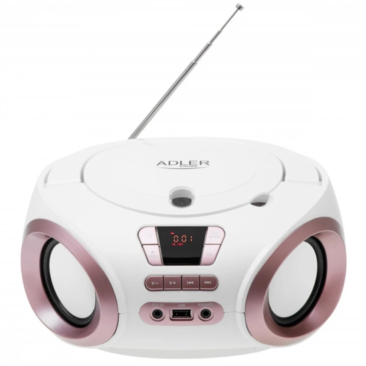 Adler Radio Boombox CD MP3 AD1181 biało-miedziany