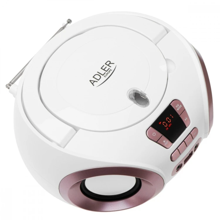 Adler Radio Boombox CD MP3 AD1181 biało-miedziany