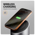 AXAGON HMC-WL9 Wieloportowy hub USB 9in1, 10Gbps, 3xUSB-A, 1xUSB-C, DP 8K/60Hz, HDMI 4K/60Hz, PD 100W, GLAN, 100cm USB-C kabel, wireless charging 15W