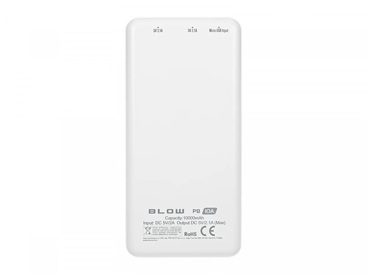 BLOW Power Bank PB10A 10000mAh Biały