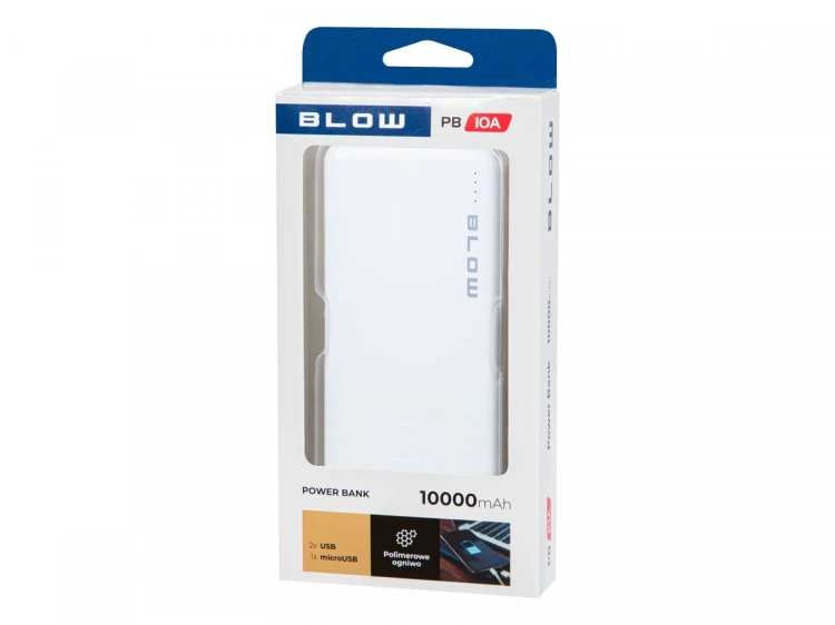BLOW Power Bank PB10A 10000mAh Biały