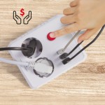 Maclean Listwa zasilająca 2 gniazda MCE387 W 3xUSB, 110-240V AC 50/60Hz, 2.1A max 2500W, 1.5m, biała