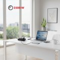 Maclean Listwa zasilająca MCE393 B 4 gniazda 3xUSB 110-240V AV 50/60Hz 1A max 2500W 3m czarna