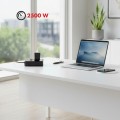 Maclean Listwa zasilająca MCE388 B 2 gniazda, 3xUSB, 110-240V AC 50/60Hz, 2.1A max 2500W, 3m czarna