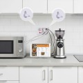Maclean Listwa zasilająca MCE392 W 4 gniazda 3xUSB, 110-240V AC 50/60Hz, 2.1A max 2500W 1,5m biała