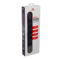 Maclean Listwa zasilająca MCE395 B 5 gniazd 3xUSB, 110-240V AC 50/60Hz, 2.1A max 2500W, czarna