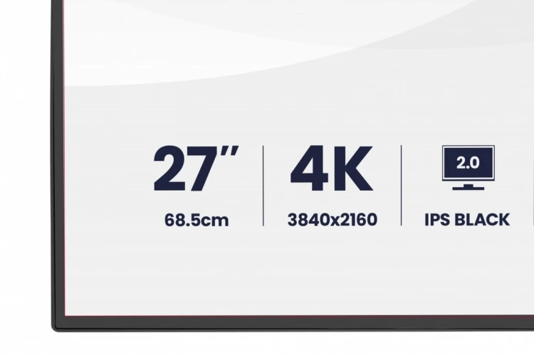 IIYAMA Monitor 27 cali ProGraphic HB2701UHSNP-B1 4K,IPS BLACK 2.0,450cd,VESA USB-c dock(PD:96W),HDMI,DP,DAISY/CHAIN,4xUSB,RJ45,3000:1,sRGB:100%,DCI-P3