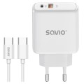 Savio Ładowarka sieciowa z kablem 20W LA-13