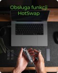 IcyBox Obudowa dysku IB-1826MCL-CU31 M.2 NVMe i SATA obudowa, RGB lighting, USB 3.2 Gen 2, 10 Gbps