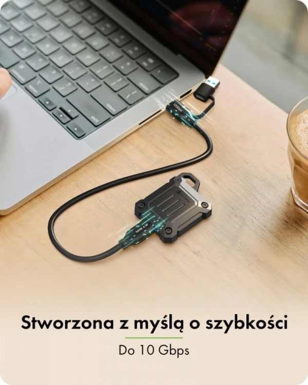 IcyBox Obudowa mini IB-1601MP-CU31 Mini M.2 NVMe obudowa dla M.2 2230