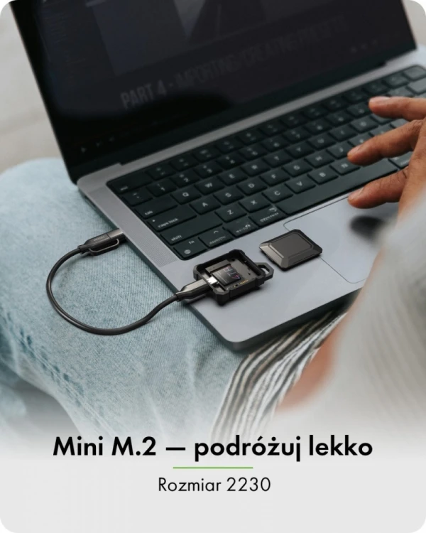 IcyBox Obudowa mini IB-1601MP-CU31 Mini M.2 NVMe obudowa dla M.2 2230