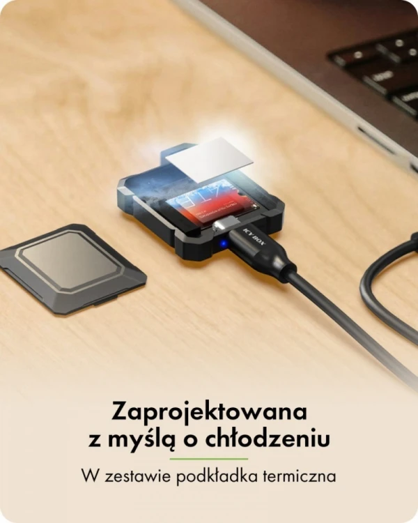 IcyBox Obudowa mini IB-1601MP-CU31 Mini M.2 NVMe obudowa dla M.2 2230