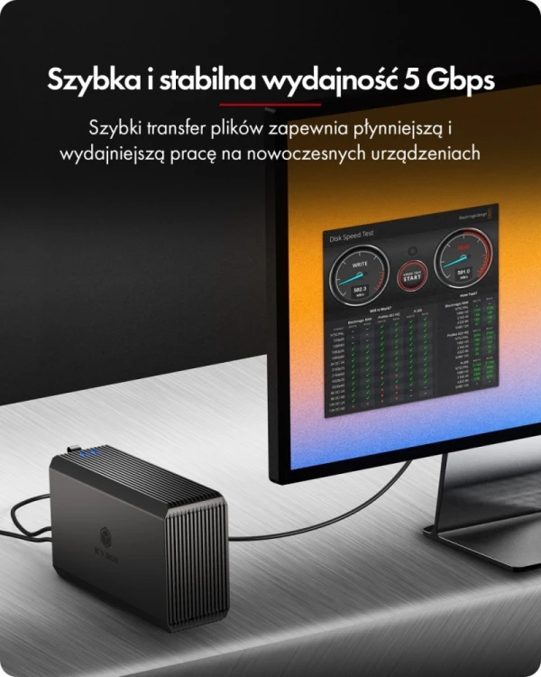 IcyBox Obudowa IB-RD3720-CU3 RAID 2x2,5/3,5 SATA HDD