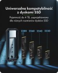 IcyBox Obudowa M.2 NVMe i SATA USB 3.2 Gen 2, 10 Gbit/s IB-1827MCP-C31