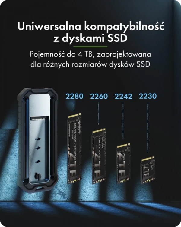 IcyBox Obudowa M.2 NVMe i SATA USB 3.2 Gen 2, 10 Gbit/s IB-1827MCP-C31