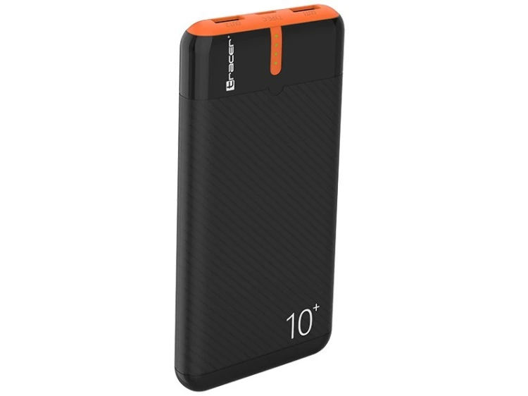 Tracer PowerBank EnerGo 10000mAh czarno-pomarańczowy