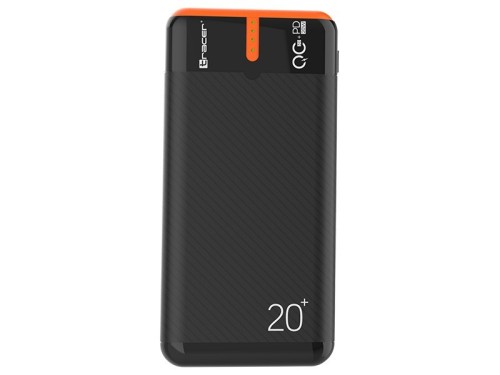 Tracer Power bank EnerGen 20000mAh PD+QC3.0 czarno-pomarańczowy