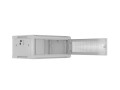 Lanberg Szafa instalacyjna rack wisząca 19 cali 4U 600x450 drzwi perforowane (flat pack) szara