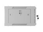 Lanberg Szafa instalacyjna rack wisząca 19 cali 4U 600x450 drzwi perforowane (flat pack) szara