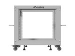 Lanberg Stojak Open rack 19 cali 9U 600x600-1100 regulowany szary