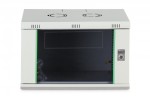 Digitus Szafa sieciowa wisząca Dynamic 19" 7U rack 385x600x450mm, drzwi szyba, szara, niezłożona, 60kg