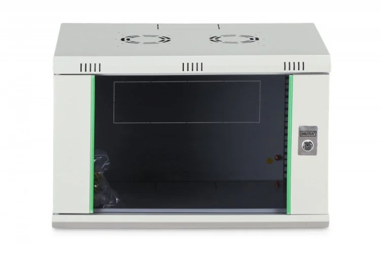Digitus Szafa sieciowa wisząca Dynamic 19" 7U rack 385x600x450mm, drzwi szyba, szara, niezłożona, 60kg