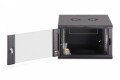 Digitus Szafa sieciowa wisząca Dynamic 19" 7U rack 385x600x600mm, drzwi szyba, czarna, niezłożona, 60kg