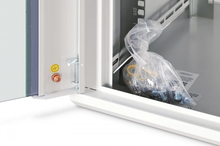 Digitus Szafa sieciowa wisząca Dynamic 19" 9U rack 474x600x600mm, drzwi szyba, szara, niezłożona, 60kg