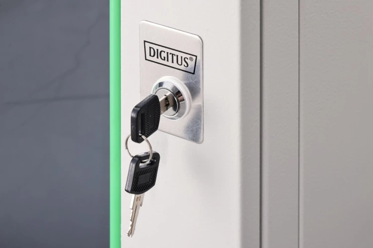 Digitus Szafa sieciowa wisząca Dynamic 19" 9U rack 474x600x600mm, drzwi szyba, szara, niezłożona, 60kg