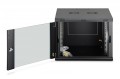 Digitus Szafa sieciowa wisząca Dynamic 19" 9U rack 474x600x600mm, drzwi szyba, czarna, niezłożona, 60kg