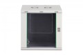 Digitus Szafa sieciowa wisząca Dynamic 19" 12U rack 607x600x450mm, drzwi szyba, szara, niezłożona, 60kg