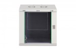Digitus Szafa sieciowa wisząca Dynamic 19" 12U rack 607x600x450mm, drzwi szyba, szara, niezłożona, 60kg