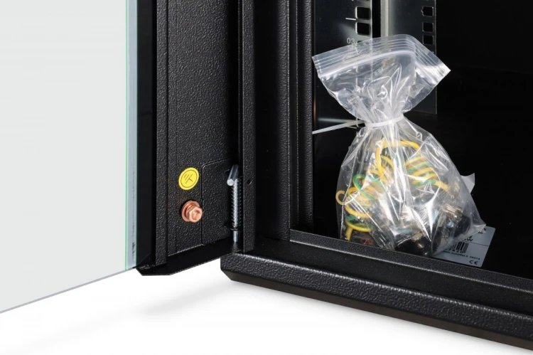 Digitus Szafa sieciowa wisząca Dynamic 19" 12U rack 607x600x450mm, drzwi szyba, czarna, niezłożona, 60kg