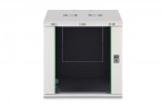 Digitus Szafa sieciowa wisząca Dynamic 19" 12U rack 607x600x600mm, drzwi szyba, szara, niezłożona, 60kg