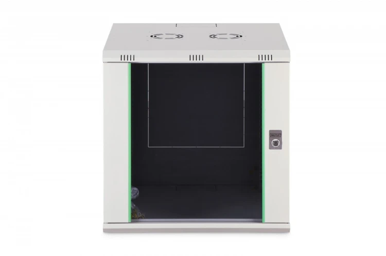 Digitus Szafa sieciowa wisząca Dynamic 19" 12U rack 607x600x600mm, drzwi szyba, szara, niezłożona, 60kg