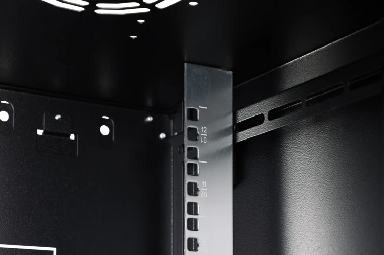 Digitus Szafa sieciowa wisząca Dynamic 19" 12U rack 607x600x600mm, drzwi szyba, czarna, niezłożona, 60kg