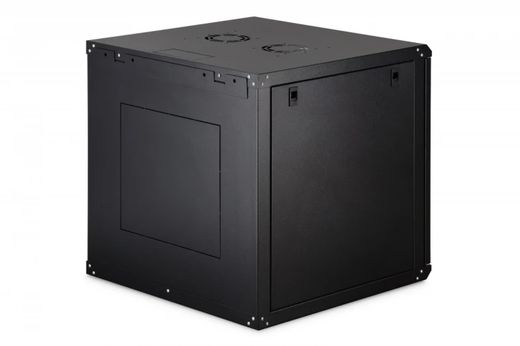 Digitus Szafa sieciowa wisząca Dynamic 19" 12U rack 607x600x600mm, drzwi szyba, czarna, niezłożona, 60kg