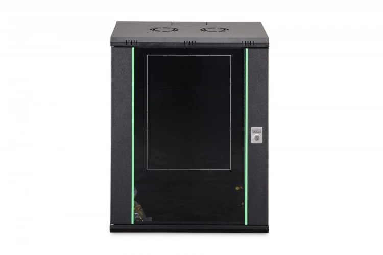 Digitus Szafa sieciowa wisząca Dynamic 19" 16U rack 785x600x450mm, drzwi szyba, czarna, niezłożona, 60kg